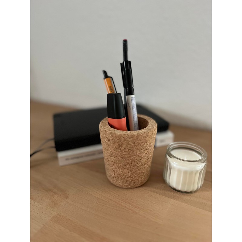 Cork Pen Holder | Pen Holder Made of Pressed Cork