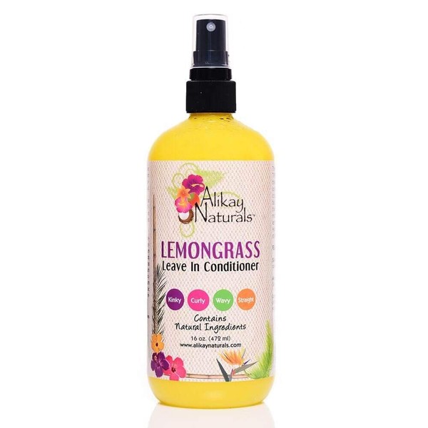 Alikay Naturals Lemongrass Leave In Conditioner Lemongrass Oil 16 Ounce