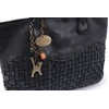 Catwalk Collection Handbags - Woven Leather Shoulder Bag For Women