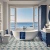 Alow Peel and Stick Floor Tile, Vinyl Flooring Waterproof, Peel