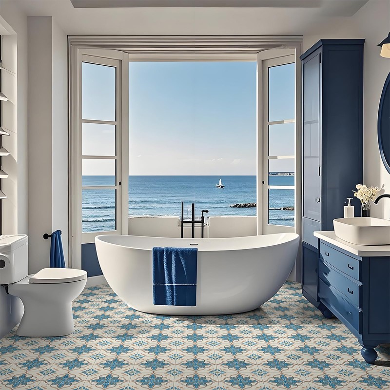 Alow Peel and Stick Floor Tile, Vinyl Flooring Waterproof, Peel