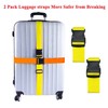 2 Pack Suitcase Belts, Adjustable Luggage Straps, Bright Colors Travel