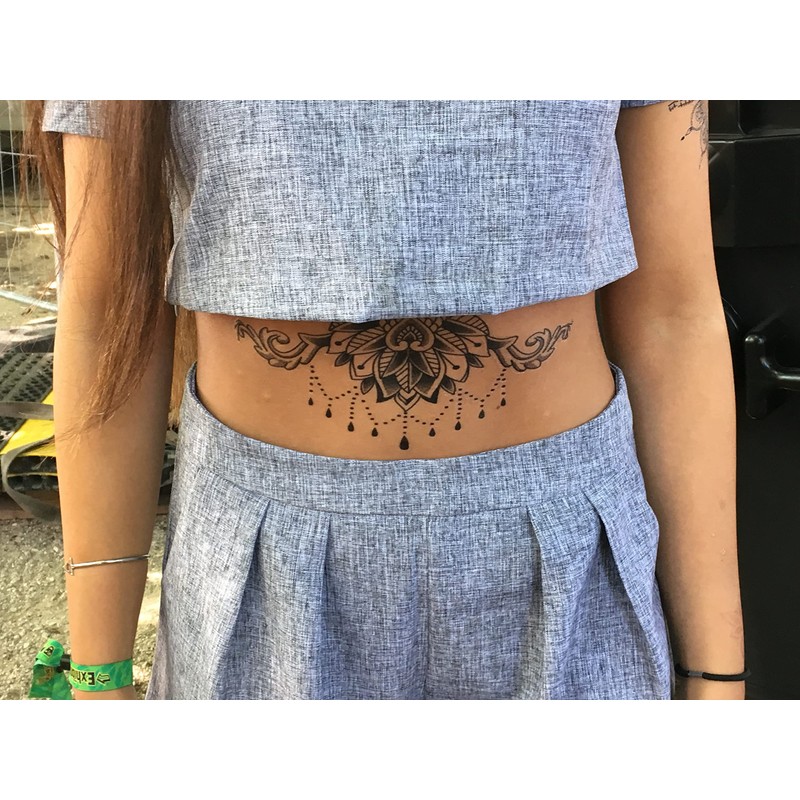 Fiora4 Ass Antlers Tattoos Arm Tattoos Lotus Flowers Temporary Tattoos