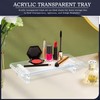 Crystal‑Clear Acrylic Perfume Display Tray 2‑Pack – Elegant Vanity Tray