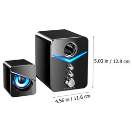 DOITOOL 3pcs Speaker for External Speaker USB Portable Sound Box for Laptop Office Home Stylish Design Easy to Use