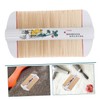 Outanaya Double Sided Bamboo Comb for Fine Tooth Scalp Brush