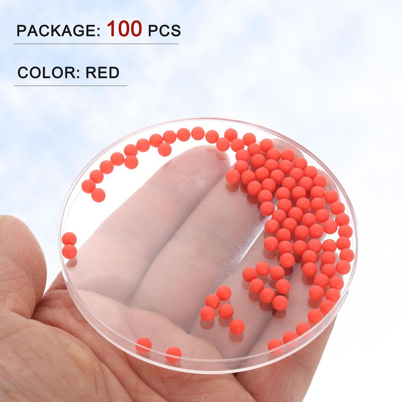 sourcing map 100pcs PP Plastic Bearing Balls 4mm Solid Plastic