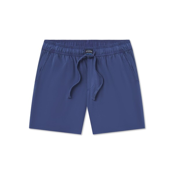 Southern Marsh Malibu Stretch Seawash Swim Trunks, Bluestone, Large