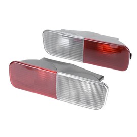 2pcs Rear Bumper Light Housing for LAND ROVER DISCOVERY 2 2003-2004, Direct Replacement with Premium ABS Material, Improve Driving Safety