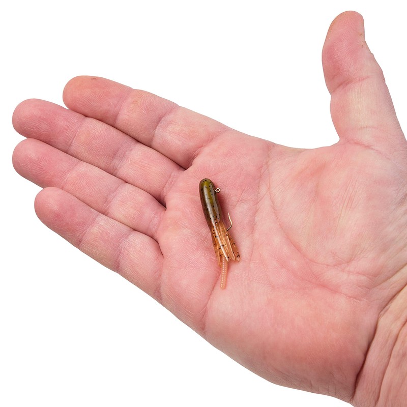 Berkley Powerbait Pre-Rigged Atomic Teasers Fishing Soft Bait, Caramel Apple,