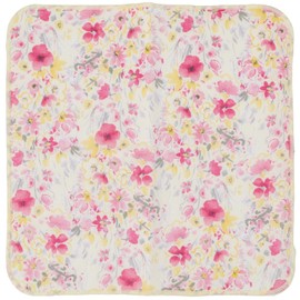Cozy Company 171749 Women's Handkerchief, Yellow, 7.9 inches (20 cm), My Handkerchief, Made in Japan, Floral Pattern
