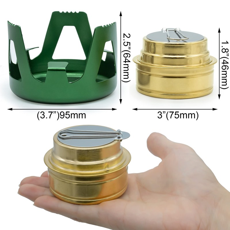 Famgee Outdoor Mini Portable Alcohol Stove Burner for Backpacking Hiking