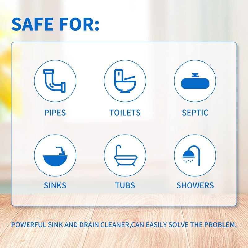 Wild Tornado Pipe Dredge,Powerful Sink Cleaner Powder Fast Foaming for