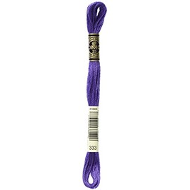 DMC - Hilo de algodón para Bordado de 6 Hilos, Color Azul Oscuro Violeta
