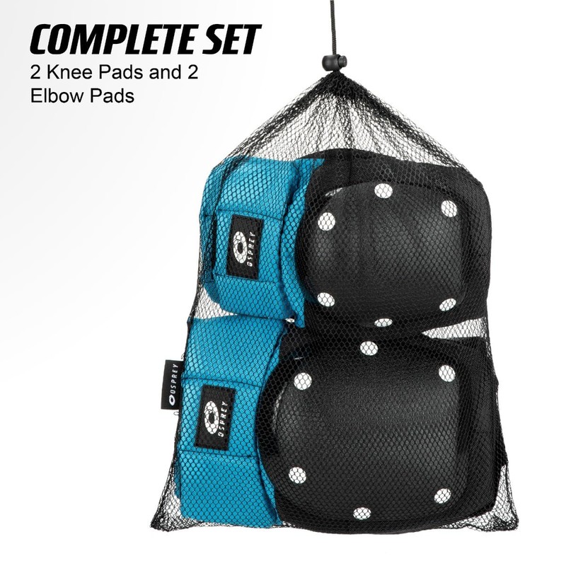 Osprey Combo Pack Knee & Elbow Pad Set, Skate Scooter