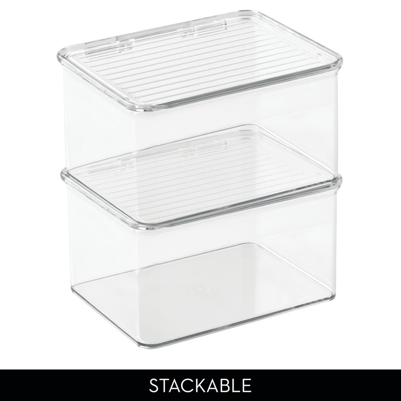 iDesign Recycled Plastic Pantry and Kitchen Storage, Freezer and Fridge
