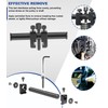 Bonbo Universal Ribbed Drive Pulley Crankshaft Remover Tool for A/C
