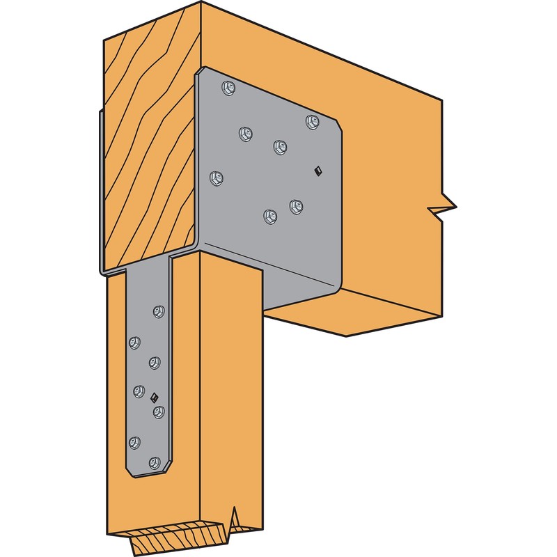 Simpson Strong-Tie ECCQ64SDS2.5 ECCQ End Column Cap for 6X Beam,