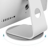Swivel Monitor Stand Dark Gray Aluminum Alloy Turntable Design Monitor