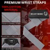 TECEUM Lifting Wrist Straps with Neoprene Padding Support – Gray