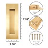 youthua 7in Recessed Finger Flush Pulls，Pocket Door Handles，for Sliding Barn