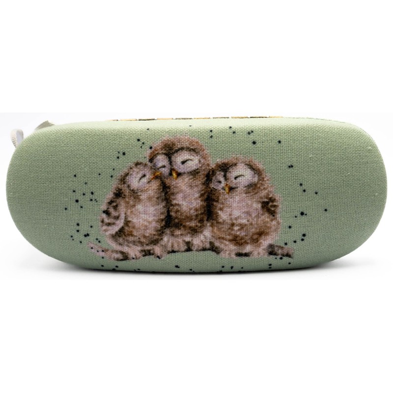 Wrendale Designs Glasses Case with Owls, Multi-Colour, One Size, multicoloured