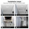 Boweike Ladder Pull Down System Kit, Stainless Steels Attic Pull