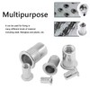 TA-VIGOR 50Pcs M4 Rivet Nuts, Aluminium Alloy Knurled Flat Head