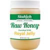 Stakich Royal Jelly Enriched Raw Honey - Pure, Unprocessed, Unheated