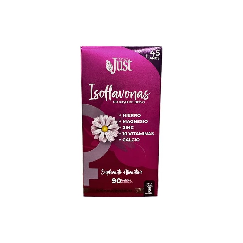 Just Isoflavonas Suplemento Vitaminas Minerales Mujeres Mayores Años Tabletas