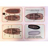 Miniature Model Rowing Boat Kit 36490 Plastic Hull and Wooden