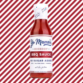 Yo Mama's Foods Keto Hickory BBQ Sauce – (Pack of 3) - Vegan, No Sugar Added, Low Carb, Low Sodium, Gluten Free, Paleo, and Made with Whole Non-GMO Tomatoes!