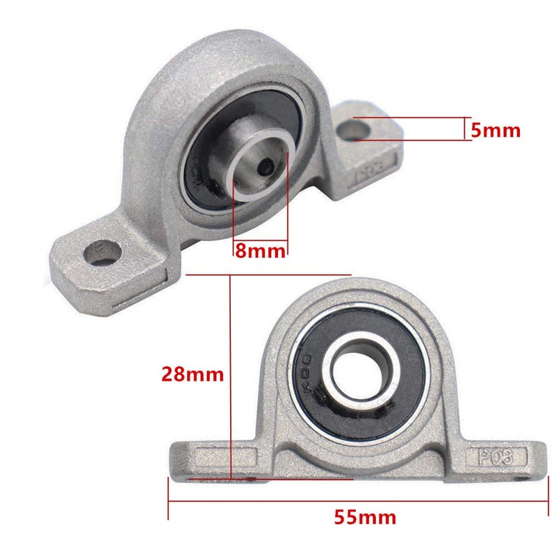 Eowpower 10 Pieces 8 mm Bore Diameter Ball Mounted Pillow