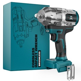 Cerycose Cordless Impact Wrench 1/2 inch for Makita Battery, 900FT-LBS (1200N.m) Brushless Electric Impact Gun Includes LED Work Light, 2100RPM High Torque Impact Driver Wrench, Bare Tool Only