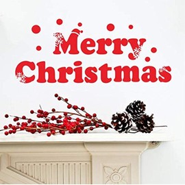 Merry Christmas Window Glass Applique Xmas Home Decoration Poster Happy New Year Wall Decals Decor Vinyl Sticker