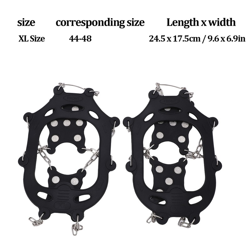 2pcs/set 12 Tooth Crampons Shoe Cover Rust Resistance Durable Outdoor