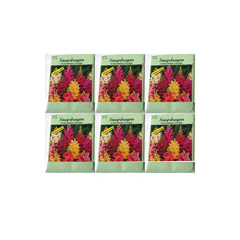 (6 Pack) 100 mg/Package Snapdragon Heirloom Variety Seeds