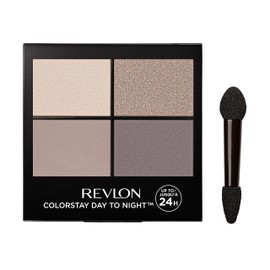 Revlon Revlon ColorStay Day to Night 24 Hour Eyeshadow Quad with Dual-Ended Applicator Brush, Longwear, Intense Color Smooth Eye Makeup for Day & Night, Matte & Shimmer Finish, Stunning (570) Unisex