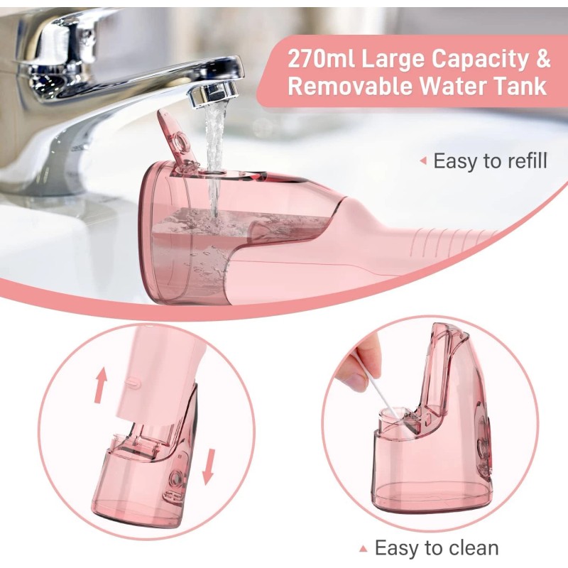 Sejoy Water Dental Flosser Teeth Pick Portable Cordless Oral Irrigator