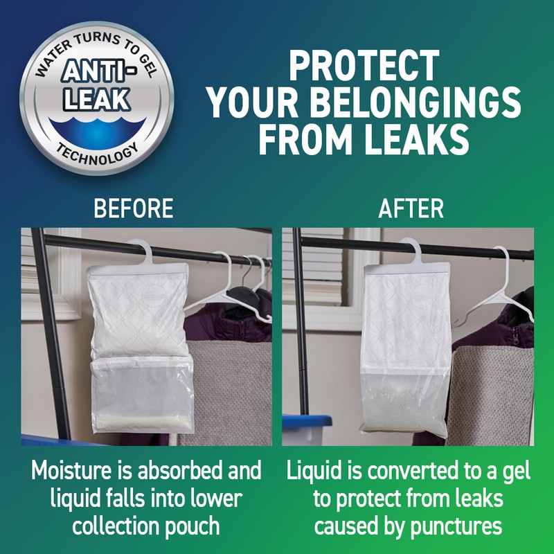 Concrobium 378488 Moisture Grabbers Moisture Absorber Packs, Spring Breeze, 3