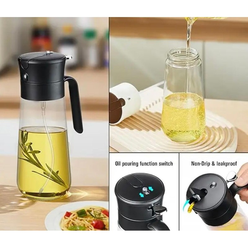 Esodee Kitchen Appliances 2-in-1 Oil Sprayer/Dispensers Bottle (250ML)