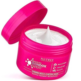 Nutree Professional MASCARILLA PARA CABELLOS DAÑADOS TRATAMIENTO BONDOX BRASILENO 8.8 oz Máscara Activada Térmica para Cabello Frizzy Seco | Sin forma