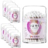 Livingwell cylindrical swabs, 100 pieces, 10 pieces / 리빙웰 원통면봉, 100개입, 10개