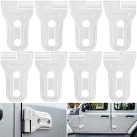 Jeep Wrangler JL JLU Exterior Trim Accessories - Door Cover Decoration, 8PCS (White)