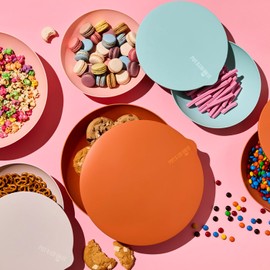 Put a lid on it Small Bowls. Small Serving Bowl with Sealable Lid - Australian Made, 100% Recycled Food-Grade BPA-Free Plastic, 24cm x 24cm x 6.2cm - Eco-Friendly (Blueberry)