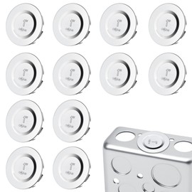 12 tapones de 1 pulgada con cierre de cierre de caja eléctrica para tubos de conducto, varios tamaños para aberturas de caja eléctrica no utilizadas