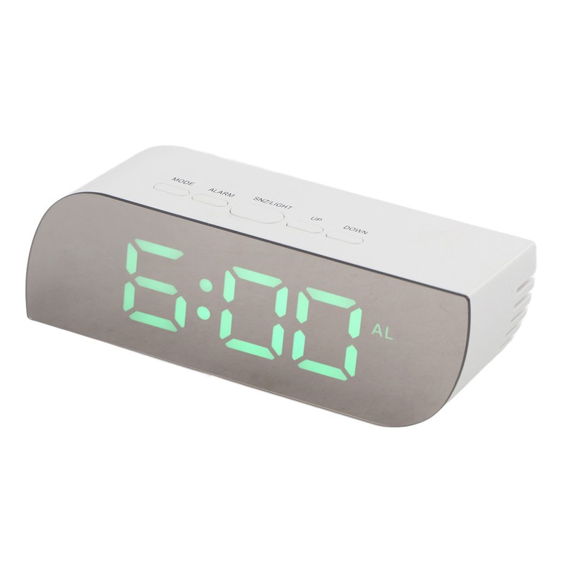 LED Digital Clock 12/24 Hour Conversion Adjustable Brightness Bedside Alarm