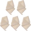 Toalla Exfoliante de Baño Artibetter Beige de Lino 5 Piezas