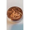 2013 Year of the Snake Copper Medallion