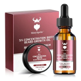 Kit De Crecimiento De Barba Y Bálsamo Para Barba, Kit De Cre